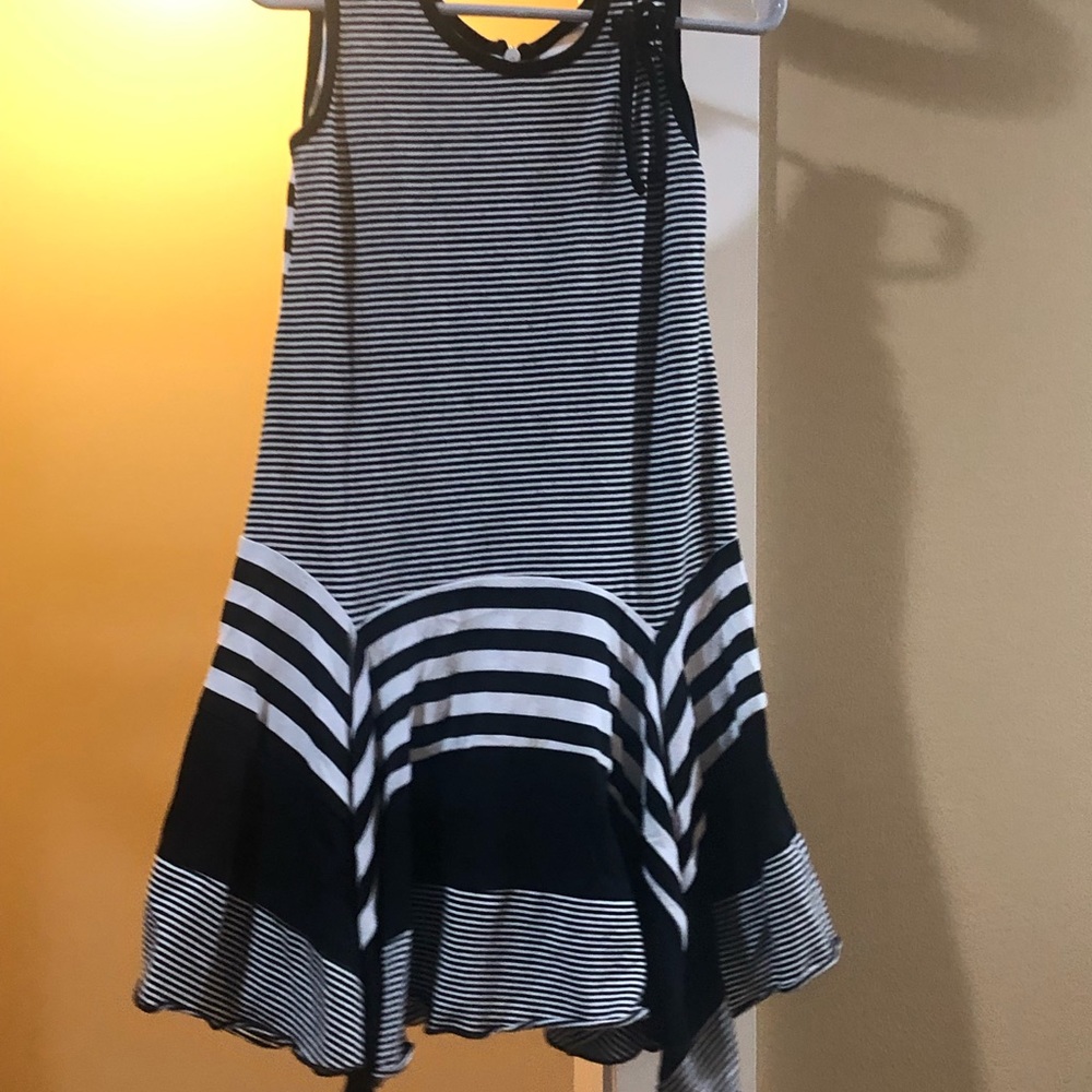 Girls Black and White Dress